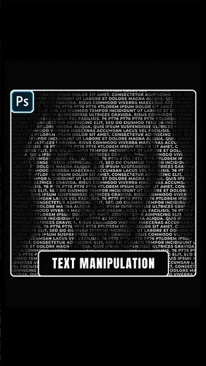 Creative Text Manipulation Effect in Photoshop | Advanced Typography Tutorial