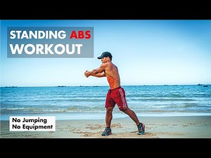 16 Min Standing Abs Workout No Jumping No Equipment | For A Beautiful Belly.