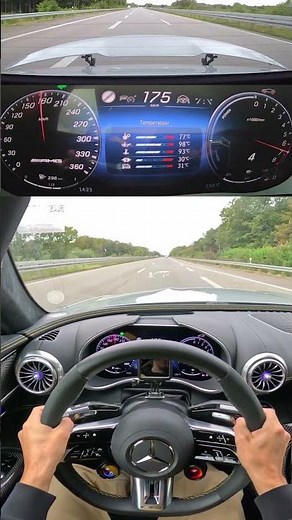 805HP Mercedes-AMG SL63 SE // Top Speed attempt on Autobahn