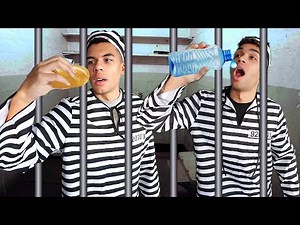 24 STUNDEN ESSEN WIE IM GEFÄNGNIS - CHALLENGE !!! | Kelvin und Marvin