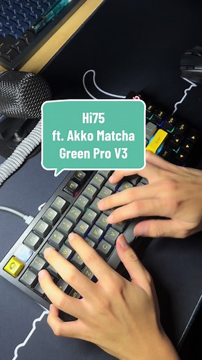 Hi75 Keyboard Build with Akko Matcha Green Pro Switches