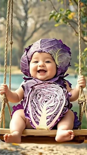 "Little Veggie Queen Having the Best Time! 👶💜"Animation Entertainment #aianimationshorts