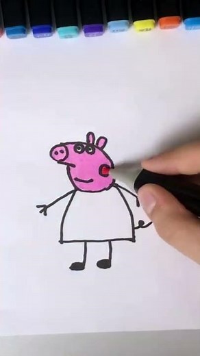 How to Draw PEPPA PIG - Easy Step-by-Step Drawing Tutorial for Kids