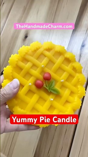 Easy beeswax candle idea - Cherry pie #beeswaxcandlemaking