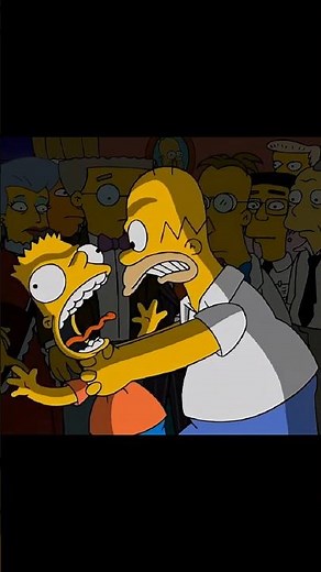 Homer Strangle Bart on his Birthday #thesimpsons #homersimpson