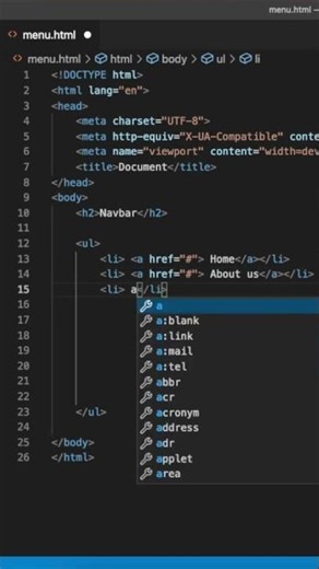 How to Create simple Navbar in HTML and CSS