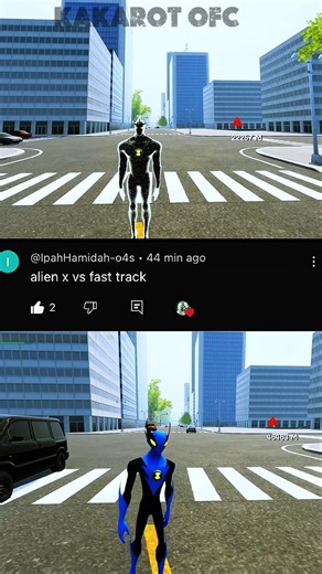 Alien X Vs Fast Track ☠️ 🏁 #ben10 #ben10game #ben10gameplay