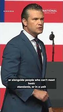 Golden rule for military standards according to Hegseth