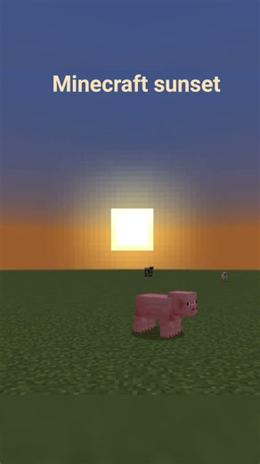 Minecraft Sunset 🌅
