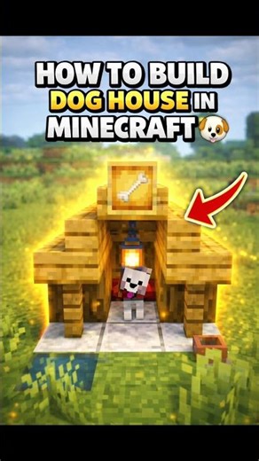 HOW TO BUILD DOG HOUSE IN MINECRAFT 🐶 | Easy Survival Tutorial!