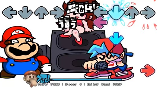 FNF corrupt mod 周五夜放克 腐化模组 音游 音乐 任天堂 马里奥