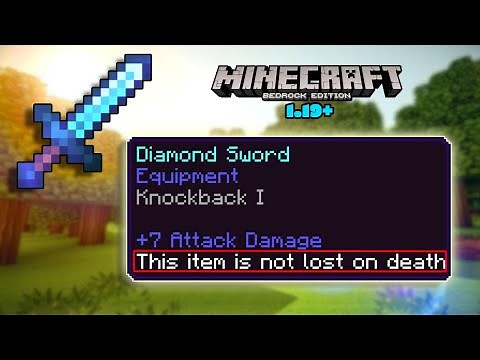 Minecraft Bedrock How to Keep Specific Items After Death | Bedrock Command Block Tutorial