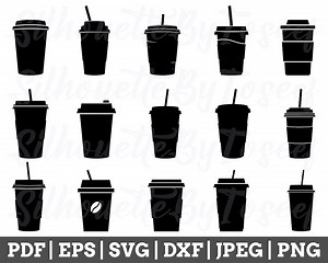 Coffee Cup Svg, Coffee Cup Silhouette, Coffee Cup Vector, Coffee Cup Dxf, Jpeg, Png - Etsy Australia
