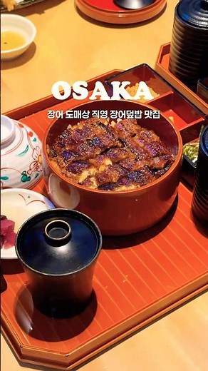 오사카 90년 전통 겉바속촉 장어덮밥