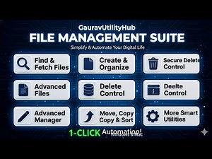 Manage Files & Folders in Windows PC | Create, Rename, Move, Copy & Delete Files