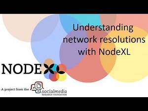 Understand social network resolutions with NodeXL