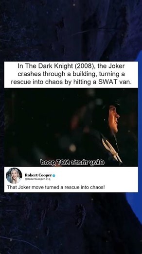Joker’s Chaotic SWAT Van Crash in The Dark Knight