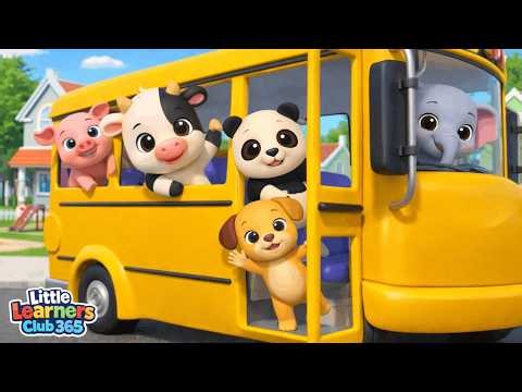 Counting Bus Stops 1–10 🚌 | Baby Animal Number Song | Nursery Rhymes