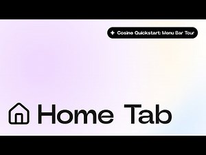 Home Tab – Start/Continue a Task