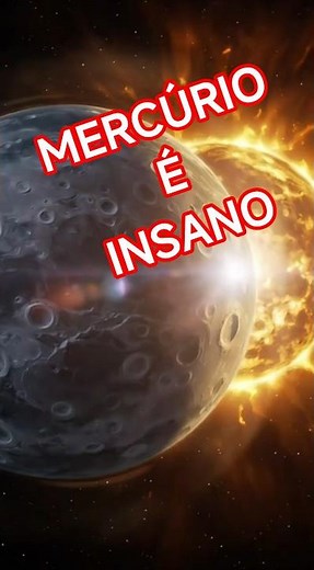 MERCÚRIO O PLANETA QUE TE CONGELA E TE DERRETE AO MESMO TEMPO #astronomia #espaço #ciência