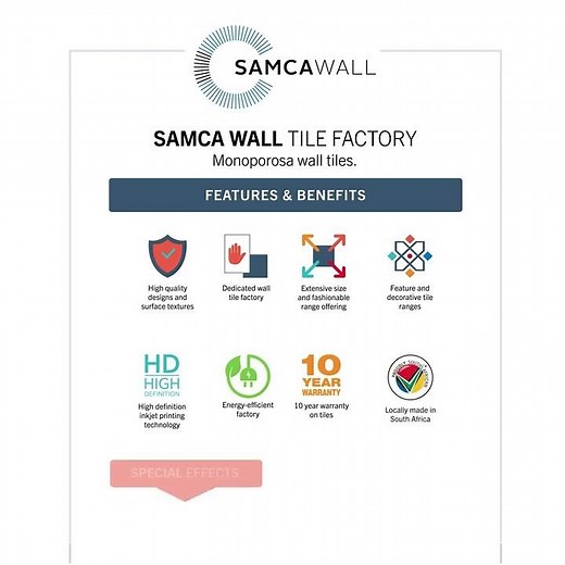 SAMCA Wall Features and Benefits