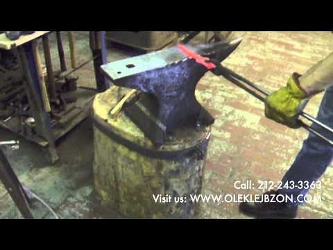 How a Blacksmith Forges a Wrought Iron Hinge