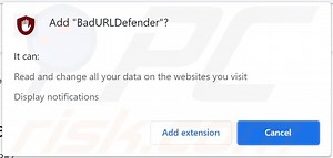 BadURLDefender Adware