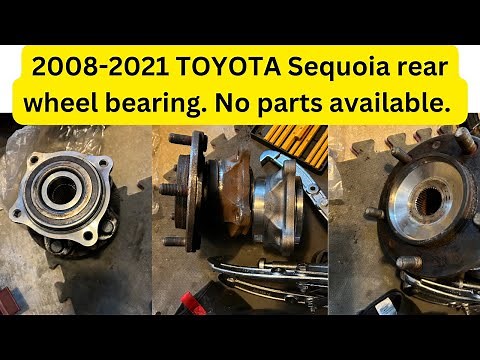 2012 Toyota Sequoia rear wheel bearing replacement, How to replace rear wheel bearings on Sequoia