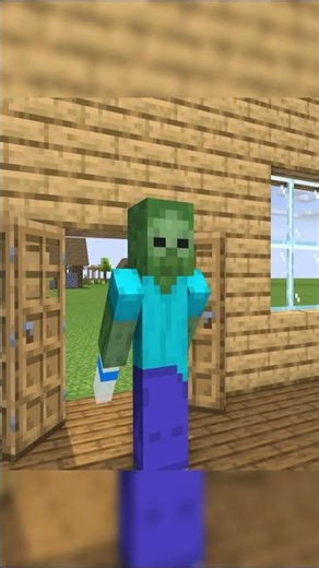 Zombie Arriving Late#shorts #minecraftshorts #minecraftanimation #minecraft