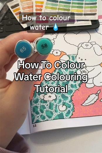 Practise colouring water with me 🩵 After watching soo many amazing colouring tutorials for water I feel like this way is definitely the easiest 👌🏼 Colouring pens: @Grabie UK premium alcohol markers shades 58 & 65 @grabieofficial acrylic markers extra fine tip in white (All our tagged in the video) Colouring book: @Berrie Coloring 🍓 Fairy Dreams colouring book 🧚 (all berrie colouring books are tagged in my blo) #colouring #colouringwater #colouringtutorial #colourtok #tiktokmademebuyit