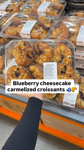 Delicious Blueberry cheesecake carmelized croissants at Costco Bakery! | costcoguide