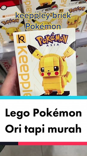 Review Lego Pikachu Keepley - Instructions, Jumbo Brick Pikachu