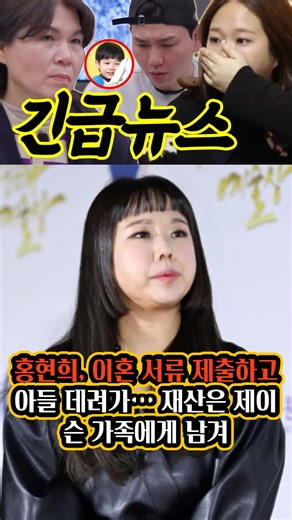 홍현희, 이혼 후 아들 양육권과 재산 분할