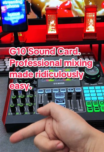 G10 Sound Card. Professional mixing made ridiculously easy.#tiktokshopholidayhaul #WarmUpForHoliday #TikTokShopCyber #Tenlamp #TenlampG10