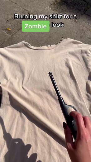 DIY Zombie Shirt - How to Make a Zombie Shirt with Fire