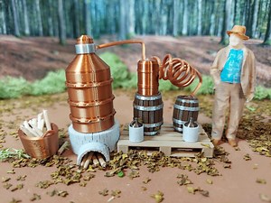 1:24 Scale (half Scale) 5 Color Print, 9 Sections Moonshine Still. - Etsy