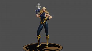 Artgerm's Black Canary Fan Art - 3D model by romegar