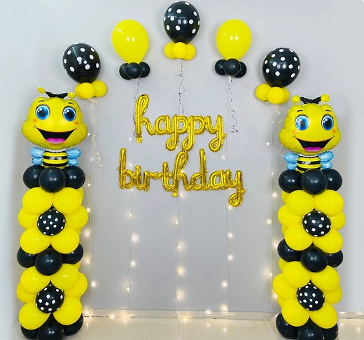 Honey Bee Theme Birthday Party Decoration | MASS Art and Craft