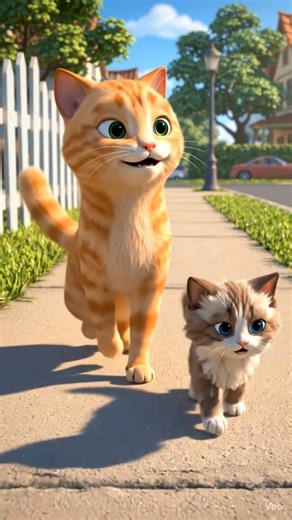 Kind Cat Helps a Lost Kitten 🐱 | Heartwarming Cartoon Story