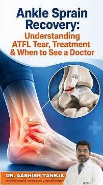 Ankle Sprain Recovery: Understanding ATFL Tear, Treatment & When to See a Doctor| Dr. Ashish Taneja