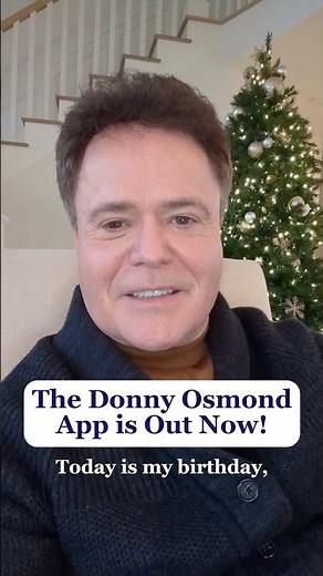 It might be MY birthday, but I wanted to give something to you! The official Donny app is out now!🎉