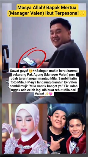 MasyaAllah! Manager Valen Ikut Terpesona! Lihat Kecantikan Mila 😍✨️ #valenda7 #milada7 #dacademy7