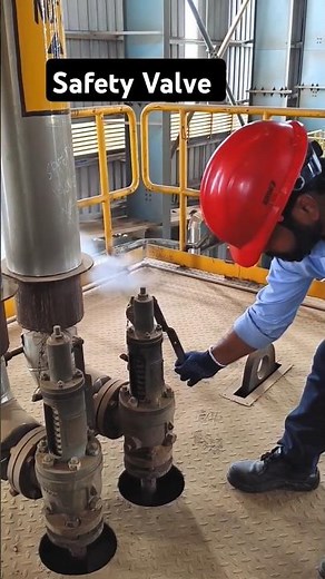 Boiler Pressure Safety Valve Testing Bar Pressure #PSV #mechanical