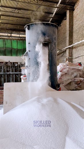 Skilled Workers | Behind the Scenes: Crafting of white Thermocol Polystyrene foam! 🏭🧽 #behindthescene #crafting #manufacturingprocess #expanded #polystyrene... | Instagram