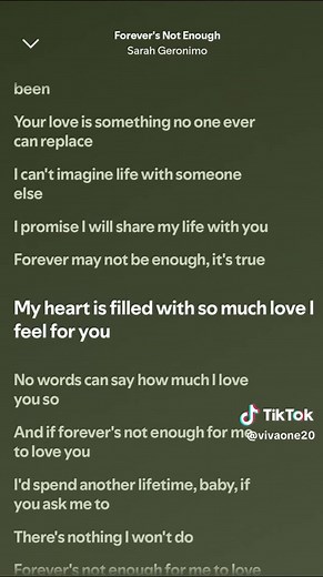 Forever's not enough 🎶 #fyppp #virall #gzbsLyrics #spotify #fullsong | song with lyrics