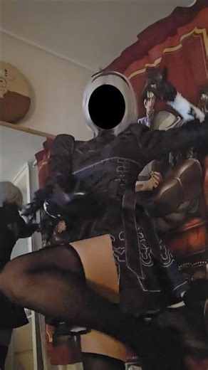 2b 코스프레 어때? #포포 #버튜버 #vtuber #2b #cosplay #コスプレ #anime #tiktok #dance #caramelldansen #カバー #踊ってみた