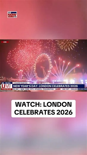 LiveNOW from FOX on Instagram: "New Year’s Eve countdown fireworks over the River Thames in London."