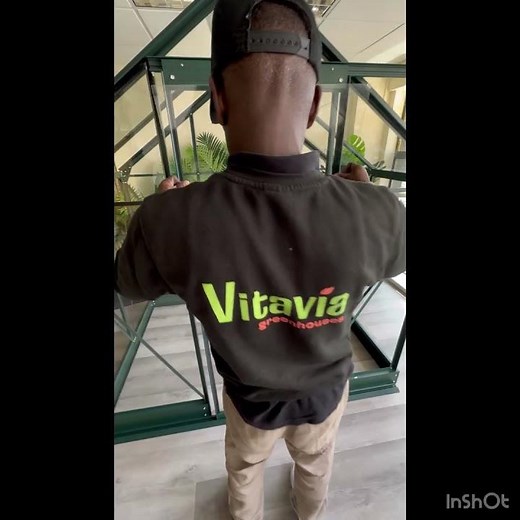Vitavia Greenhouse - Glazing the Greenhouse Door with Toughened Glass