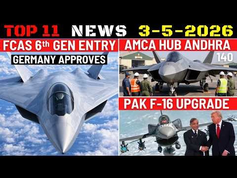 Indian Defence Updates : FCAS 6th Gen Entry,140 AMCA in Andhra,Anti-Hypersonic Radar,PAK F16 Upgrade