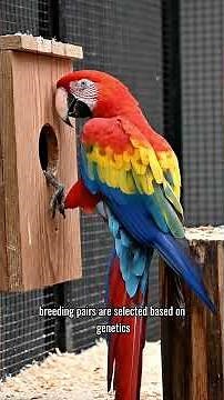 Inside a Massive Scarlet Macaw Mega Farm 🦜🏭 | Feeding, Breeding & Advanced Monitoring System